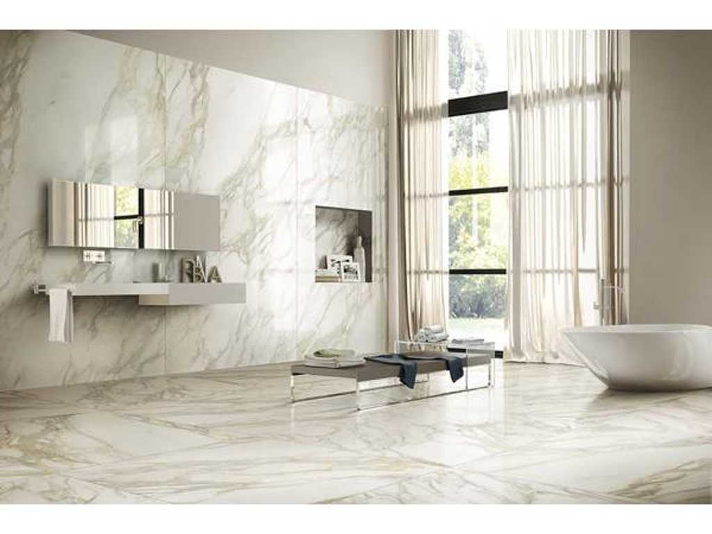 Tegel Marble Creme mat 60x120cm gerectificeerd, 113.76m2