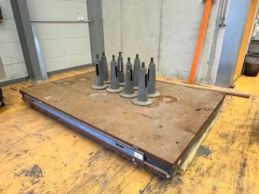solid steel base plate