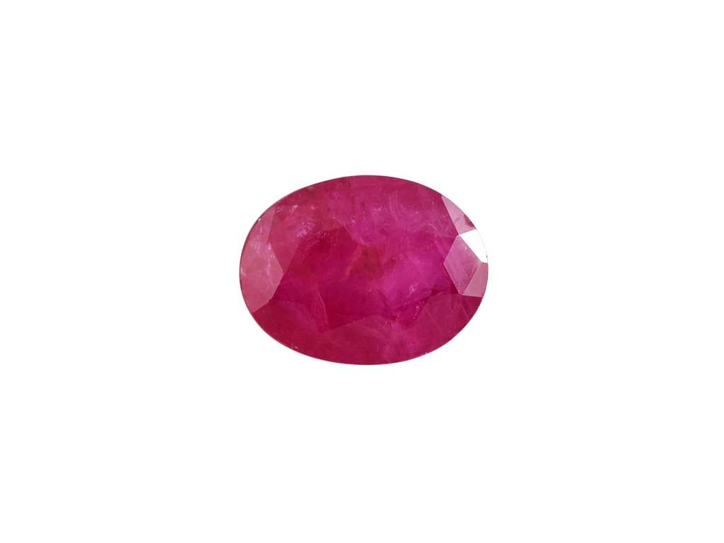 Natural ruby oval cut 4.29 carats IGI certified