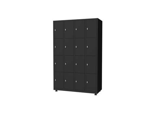 Povag LKP-343 Locker - 4 parts - 16 doors - 1800x1170x500 mm