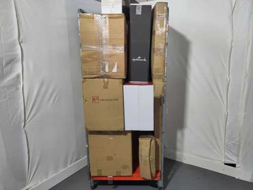 Rolcontainer met diverse producten