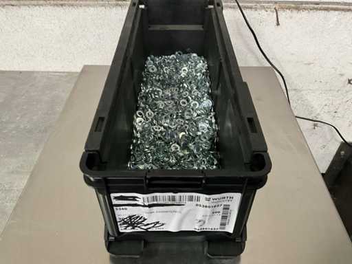 Würth 4,65 kg Pier?cionki w pojemniku sztaplowanym