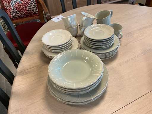 Servies Cosy&Trendy - ecru keramiek (35x)