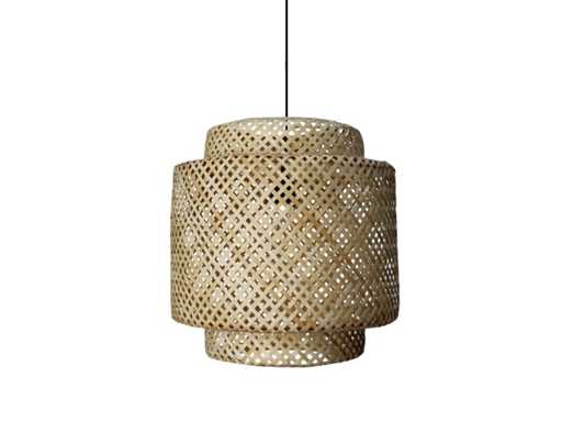 4Shine - Santi S - Ronde bamboe hanglamp - Hanging lamp (5x)