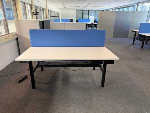 180x80cm - Elektryczne biurko typu sit-stand duo