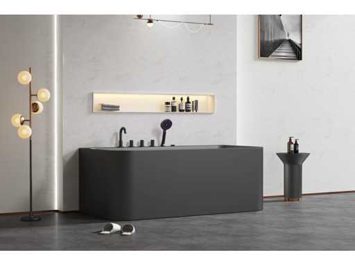 Bain de massage Mawialux à design de surface avec bluetooth - noir mat