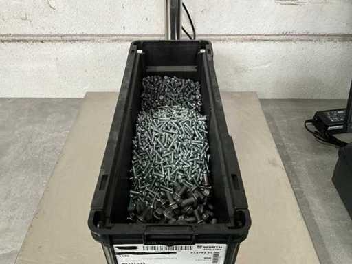 Würth 8.93 kg Assorti diverse bouten/schroeven in stapelbare bak