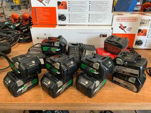 Hikoki, Metabo, Milwaukee Batteries and Chargers
