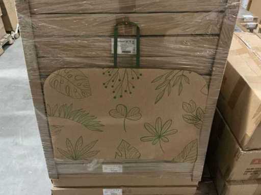 Party Wrap Botanic 48x70cm 70gr br kraft (3375x)