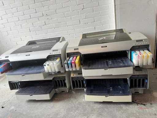 DTF textielprinters op basis van Epson Stylus Pro 4880 (2 stuks) en Epson Stylus Pro 4800 (2 stuks