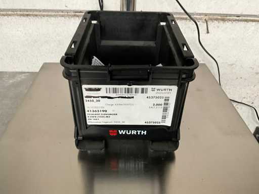 Würth 3,98 kg Sechskant-Flanschmutter M5 in stapelbarer Box