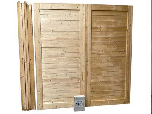 Double door in frame - 224x210 cm