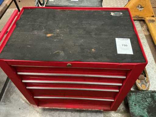 Cassetta degli attrezzi 4 cassetti con contenuti