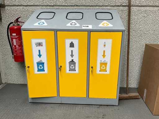 metal sorting bin