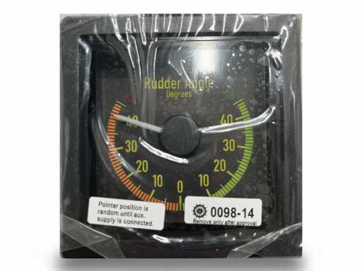 Indicateur d’angle de gouvernail Deif XL72 Noir 45-0-45