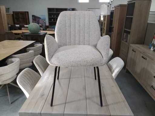 Armchair with pocket springs (4x)