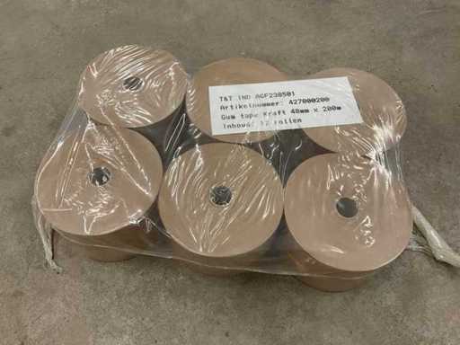 48mm x 200m kraft Pakiet 12 rolek taśmy z klejem (36x)