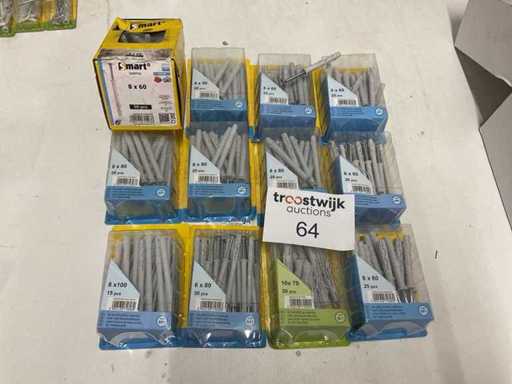 12 Boxen mit Schlagstopfen