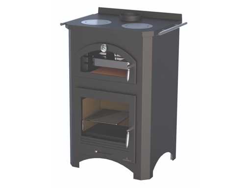 Bronpi - Monza met oven - Vrijstaand - Houtkachel - Gietzijer