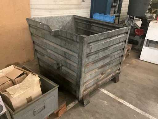 Poubelle à déchets métallique/bac à déversements