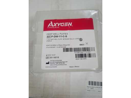 Axygen - 96 Well Round Bottom Clear 1.1 mL - 3 Boxes of 50 Polypropylene Deep Well Plates