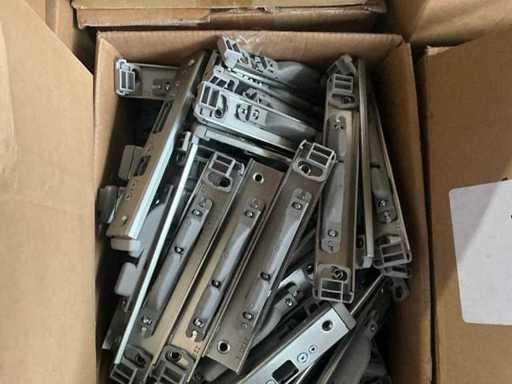 Partij Caldo pen haak en middensluitplaten (1338 stuks) - (KP1010)