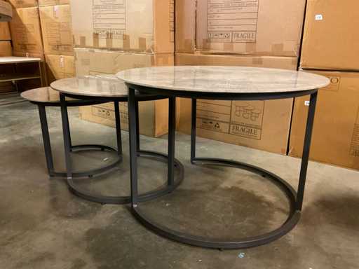 Del Conde Garden Couchtisch-Set mit 3