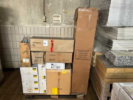 Lot de produits de finition sanitaire