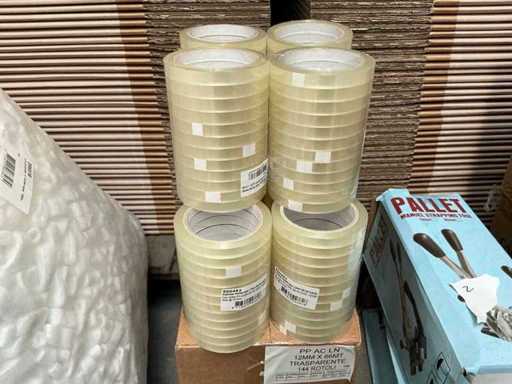 Charge von Business-Market-Bändern 12mm 66mtr transparent (264x)