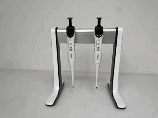 Integra Biosciences - Set de 2 micropipete Integra Biosciences Evolve cu un singur canal + suport pentru pipetă