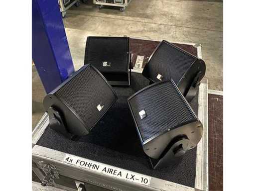 Fohhn - Airea LX10 ASX - 50W loudspeakers - in case (4x)