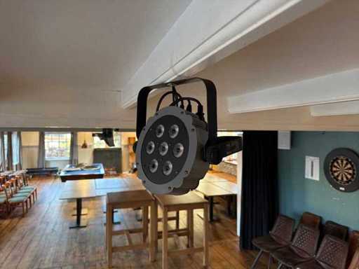 Showtec Compact Par 7-3 LED PAR Illuminazione da palco (8x)