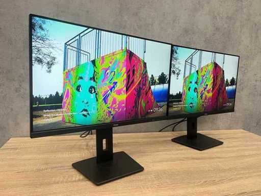 2x Iiyama - 27" monitor with stand - HDMI, DP, USB