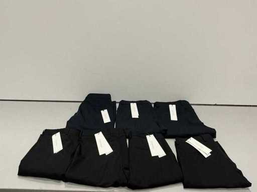 Calvin Klein Slim Wollen Stretch Pantalon navy&black (7x)