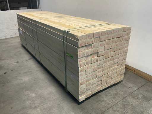 Vuren balk ruw - 390x12,5x7,5 cm (25x)