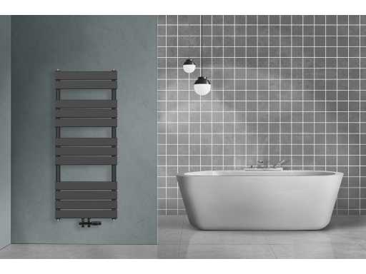 Klea - Design - Klea Sintra Design Towel Radiator Center Bottom Connection 1600x600mm 860 Watt Brushed Matte Black