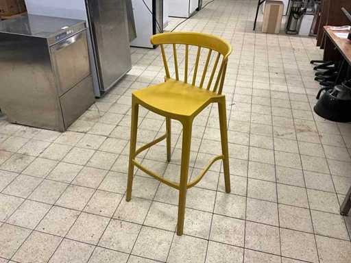 Plastic bar stools (9x)