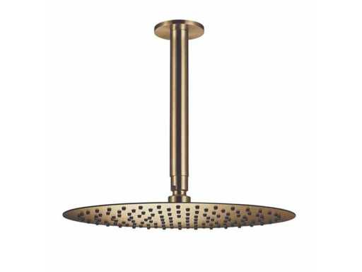 Qisani - Flow - Hoofddouche met plafondarm - Gold 30 cm
