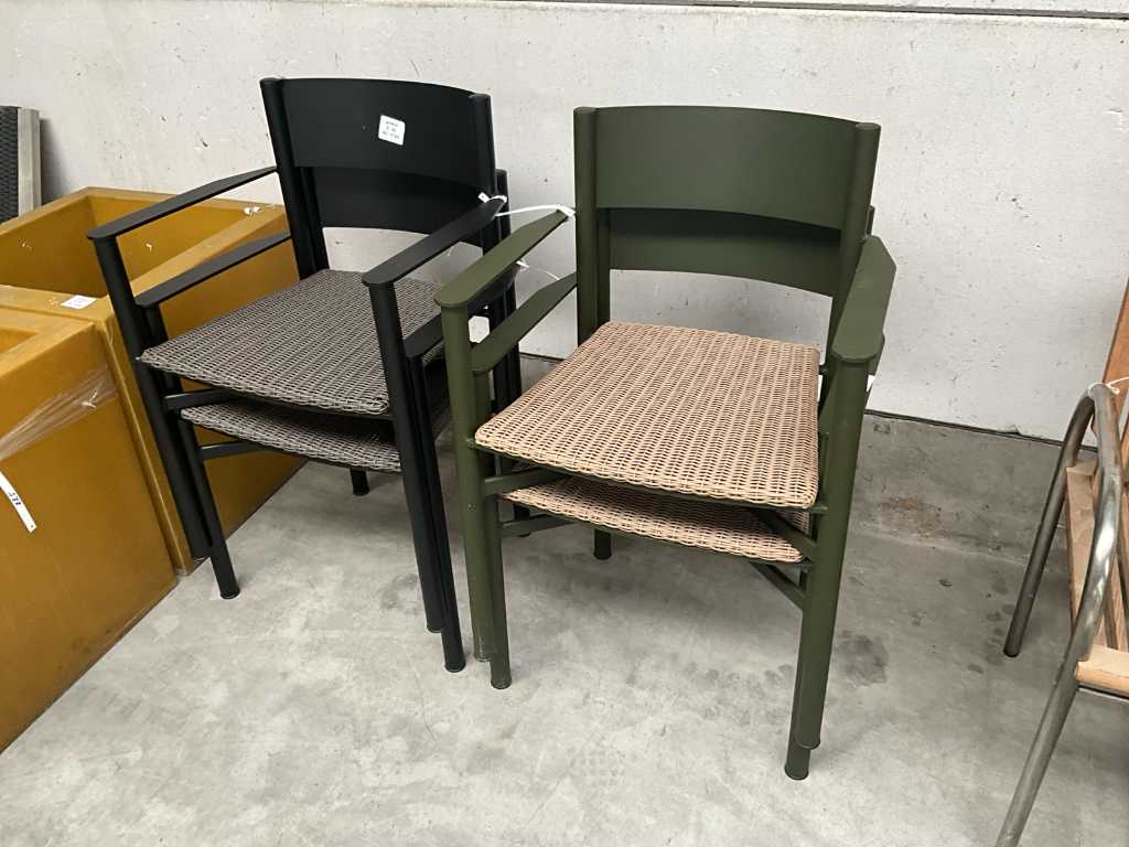 4 different side chairs KETTAL ENEA