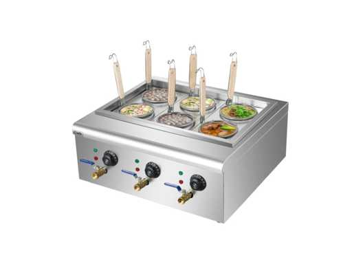 Horeca-apparatuur - 6000W pastakooktoestel x6 - Apparatuur-Horeca - pastakoker