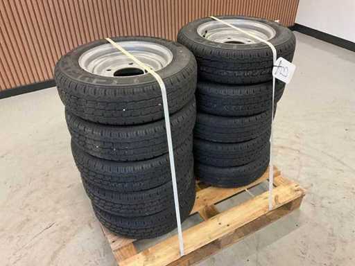 10x Unused Security 155/70R12C Trailer Wheel Ifor Williams