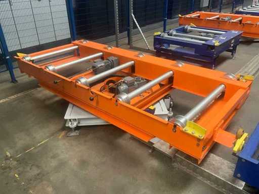 Rotatable roller conveyor/turntable