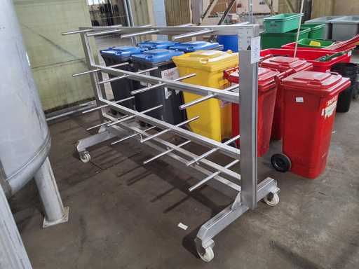   Étagère en acier inoxydable roulable