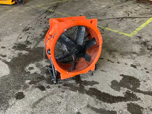 Schäfer ventilator op de bouwplaats