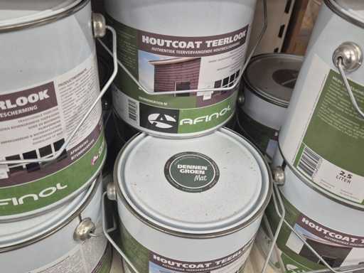 Lotto di Woodcoat Tar look opaco 2.5L vari colori