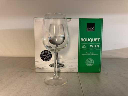 Royal leerdam - Bouquet - Doos wijnglazen (4x)