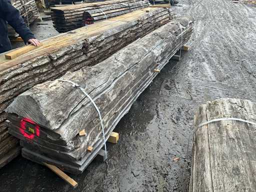 Eiken boomstammenplanken (7x)