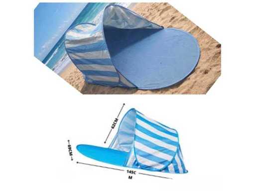 Set aus 10 leicht zusammenklappbaren Strandzelten, Höhe 62 cm, Breite 69 cm, Länge 125 cm