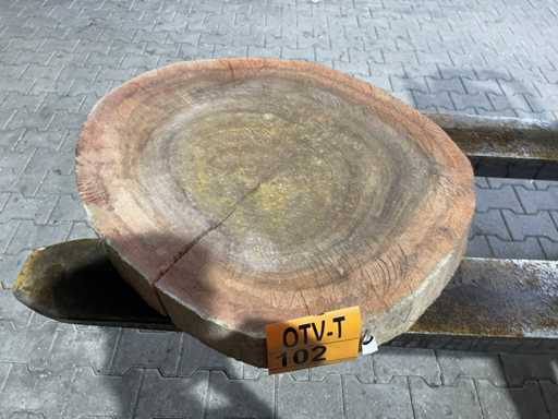 Rosewood schijf, Dikte 80mm, Ø 550mm