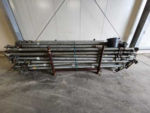 43x Doka inclined props 3.20–5.75 m – with new bolts – adjustable steel props / straightening props – construction & formwork technology